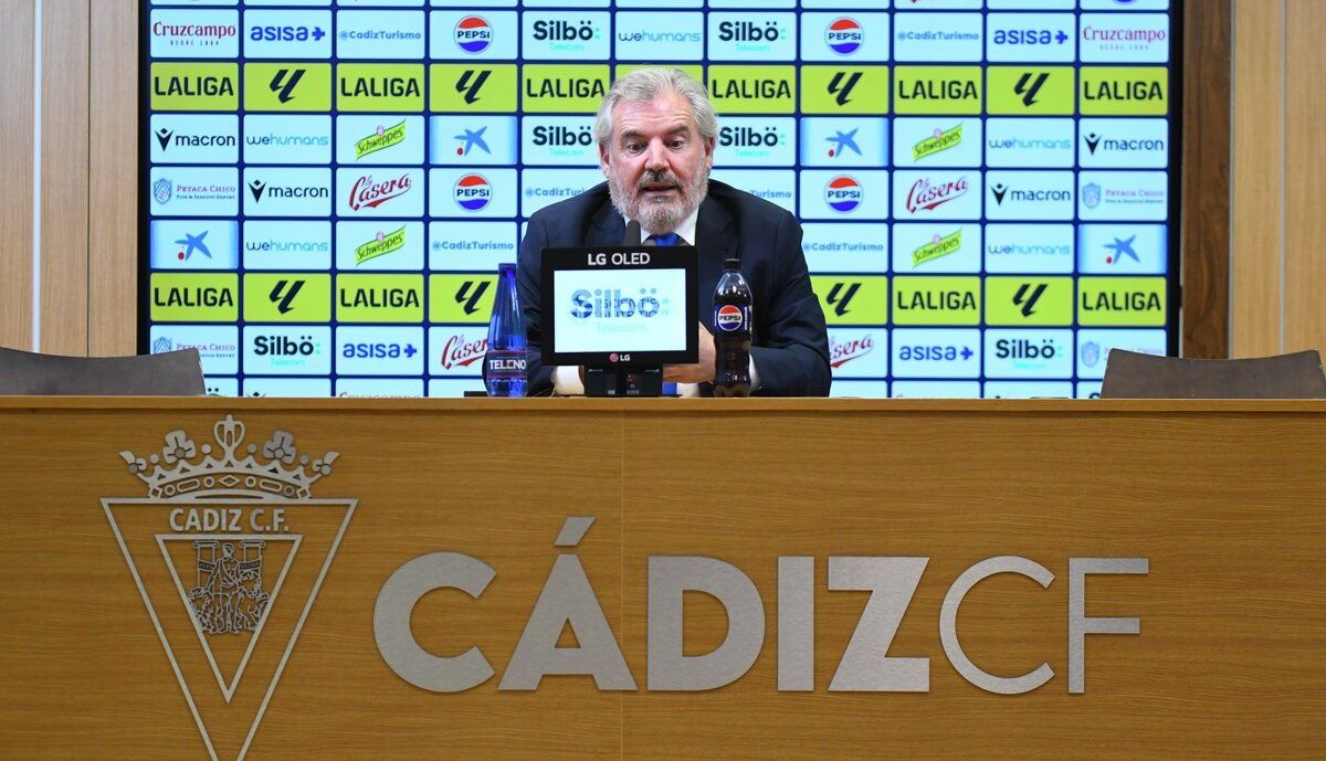 Vizcaíno, en la rueda de prensa.