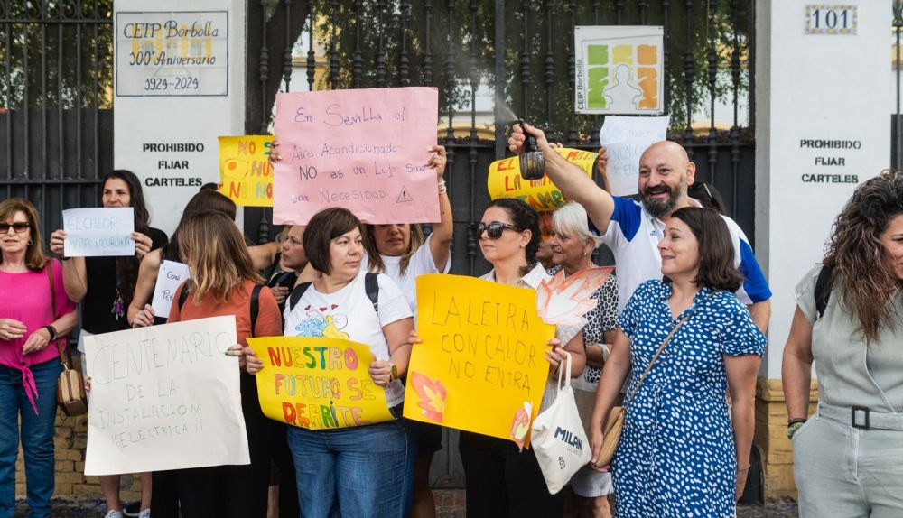 PROTESTA CEIP BORBOLLA CALOR REFRIGERACION 9
