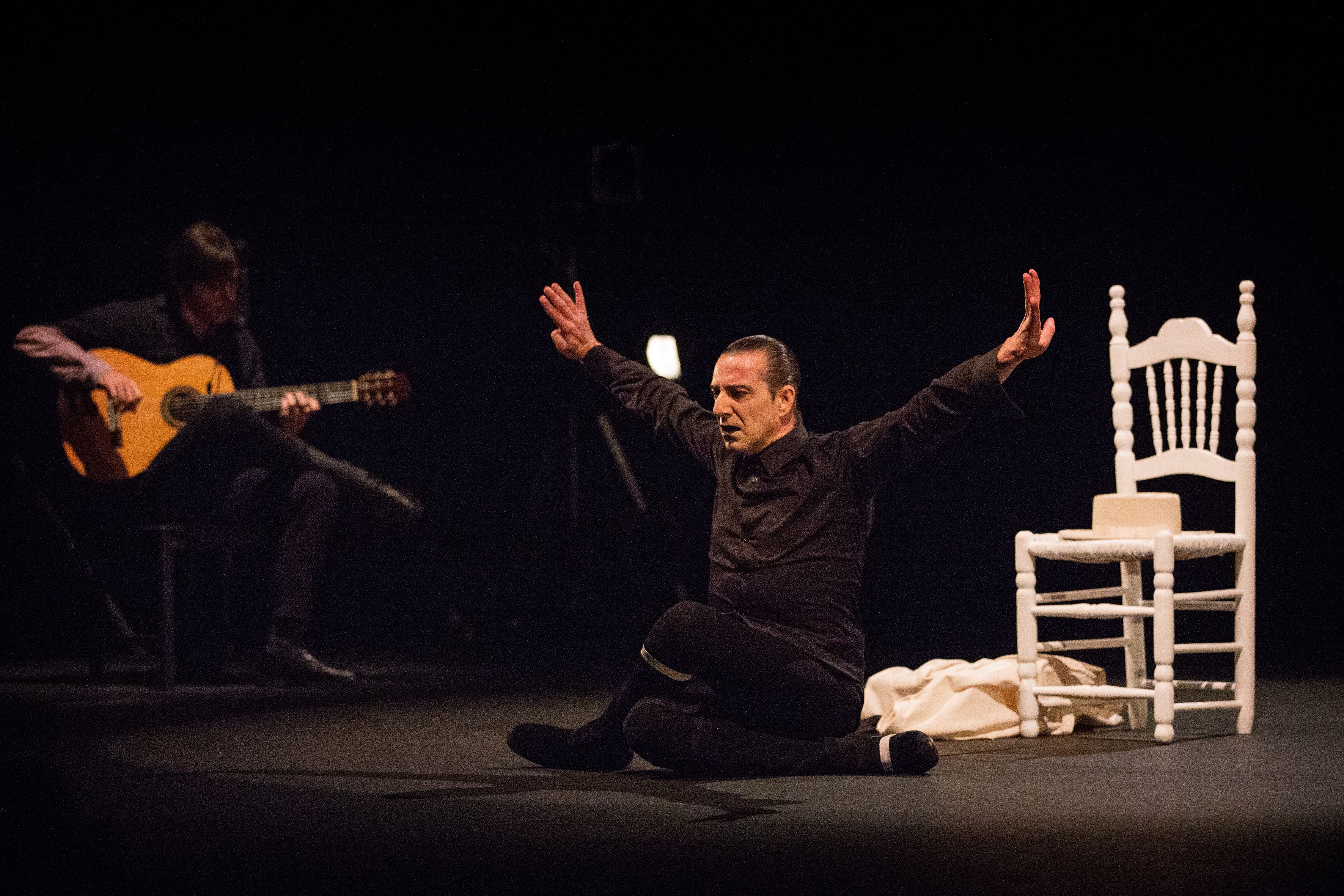 Un pasaje del espectáculo 'Recto y Solo' de Andrés Marín en el Festival Flamenco de Nimes de 2025.
