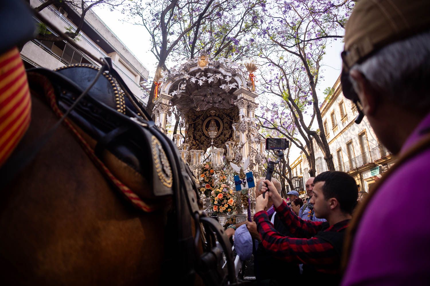 Salida de la hermandad de Jerez, el pasado miércoles.