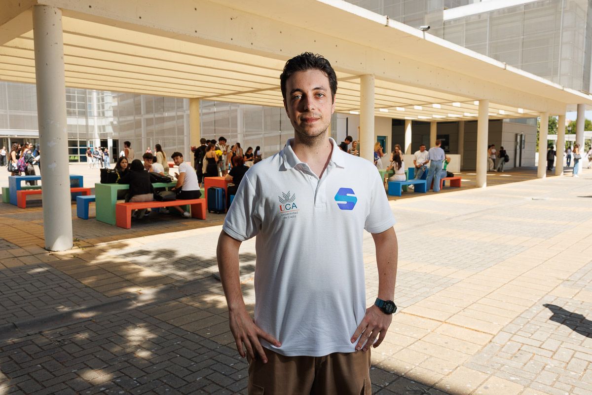 Nacho Guilloto, enfermero en el campus de Jerez de la Universidad de Cádiz.