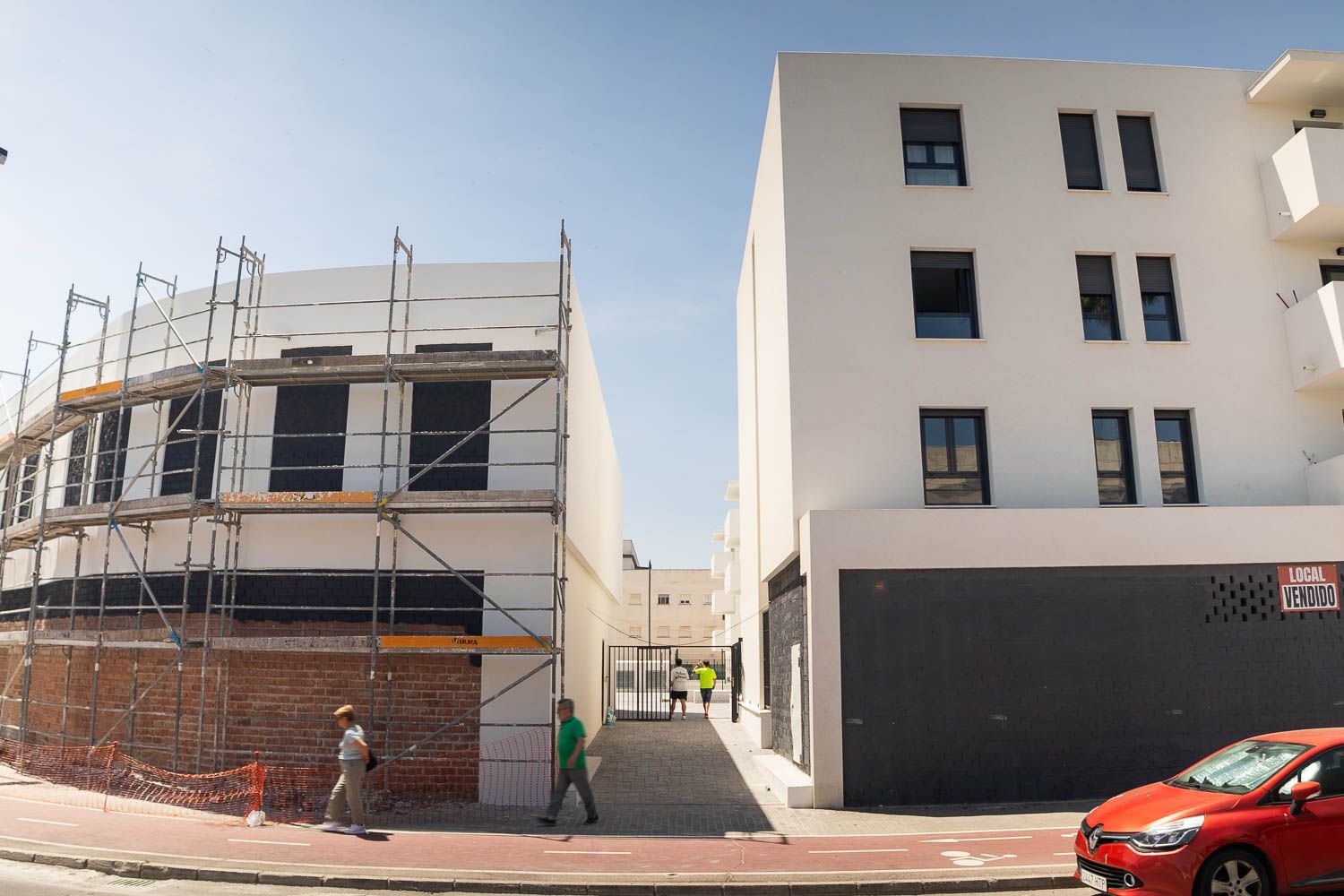 Una promoción de vivienda asequible casi materializada en la avenida de Puertas del Sur en Jerez. 