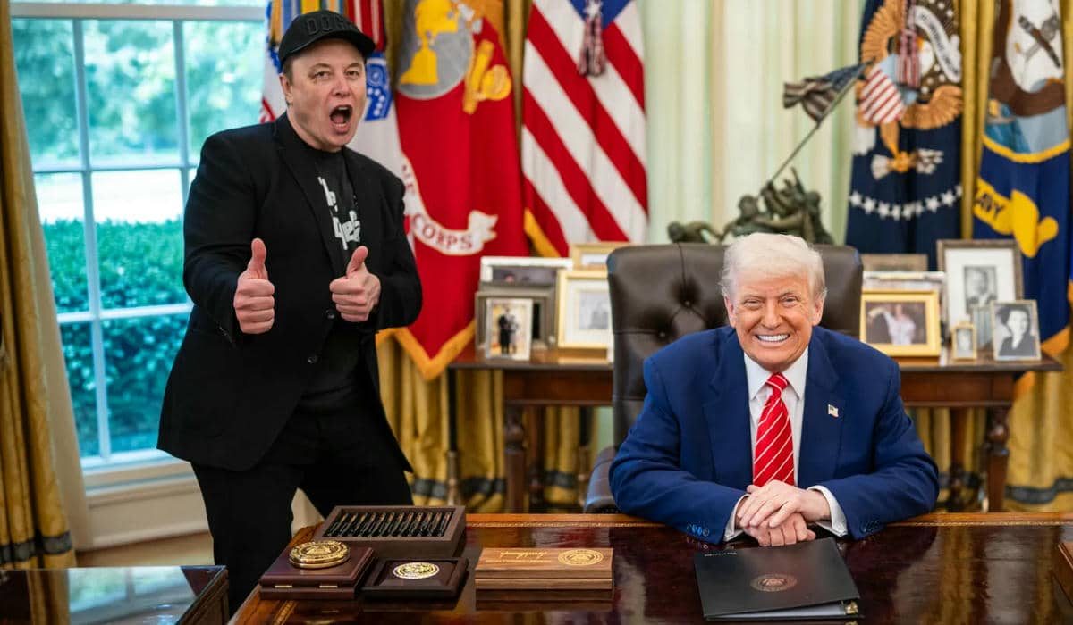 Elon Musk y Trump, hace apenas unos días. 