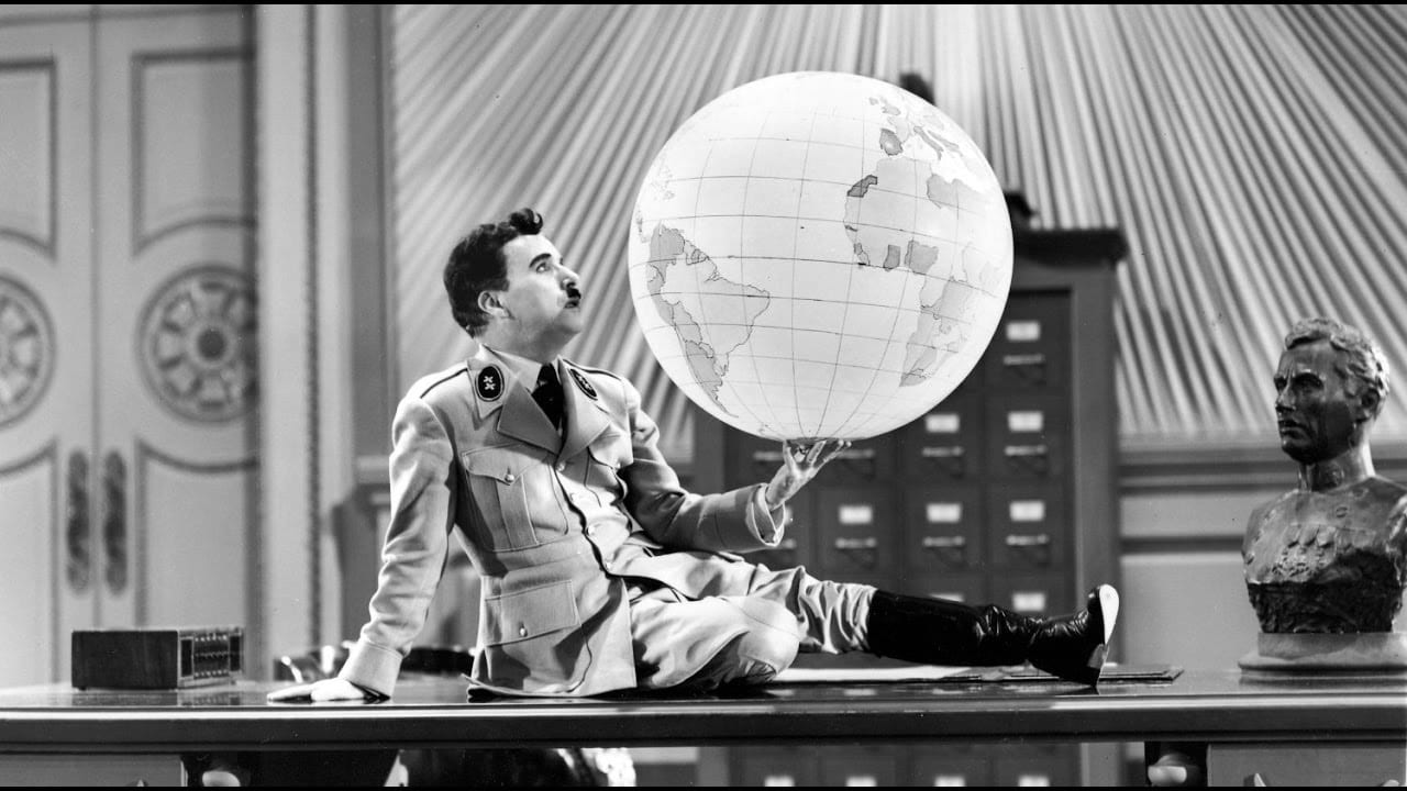 Fotograma de 'El gran dictador', de Chaplin.