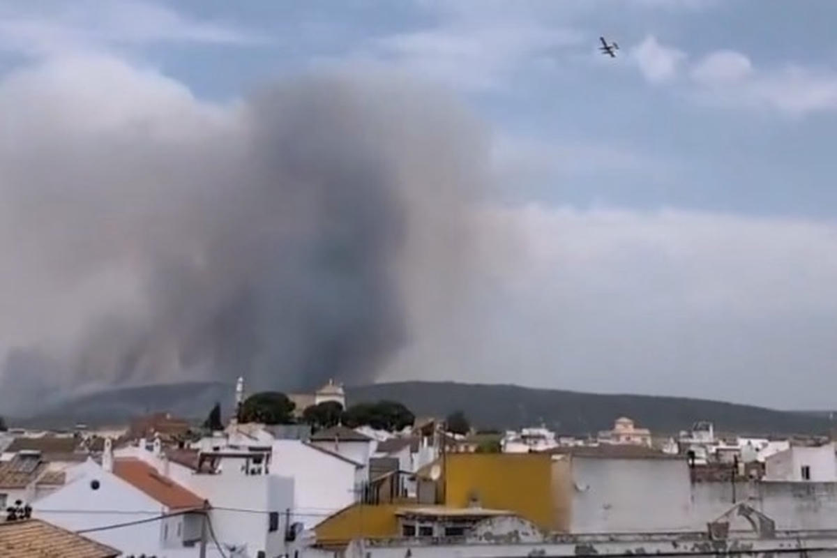 El incendio de Burguillos. El incendio de Burguillos.