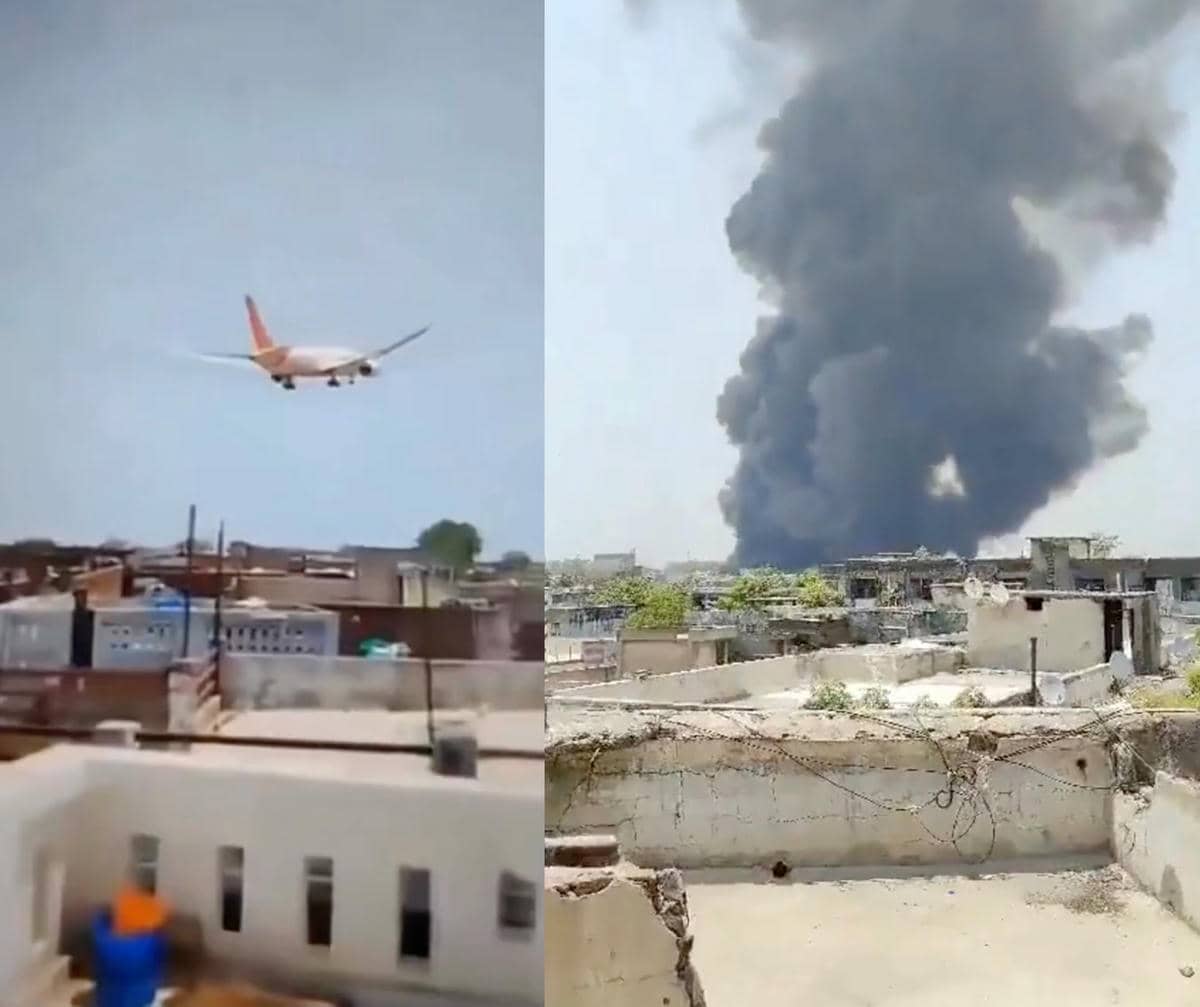 Imágenes del accidente aéreo de la India. Imágenes del accidente aéreo de la India.