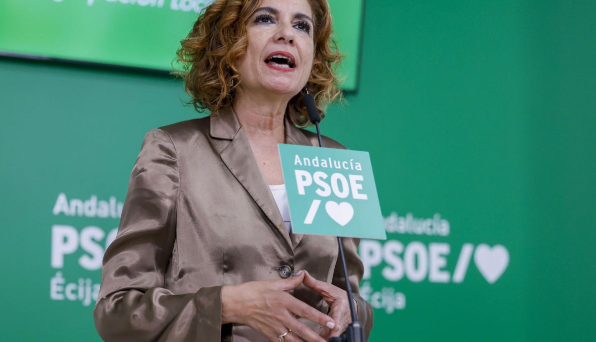 La secretaria general del PSOE de Andalucía, María Jesús Montero, en Écija.  Jose Manuel Vidal 00003