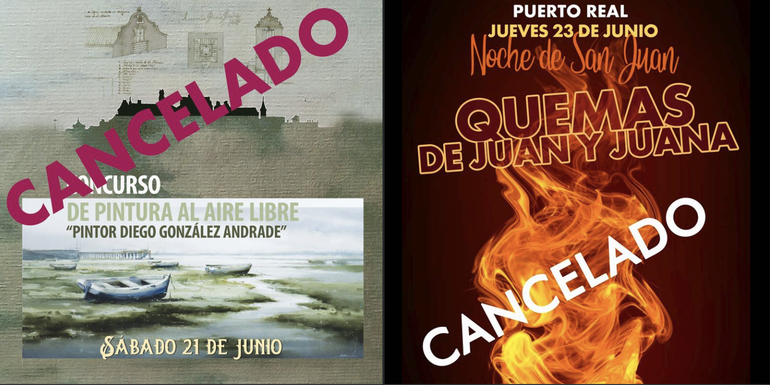 Dos de las actividades canceladas por el Ayuntamiento de Puerto Real.