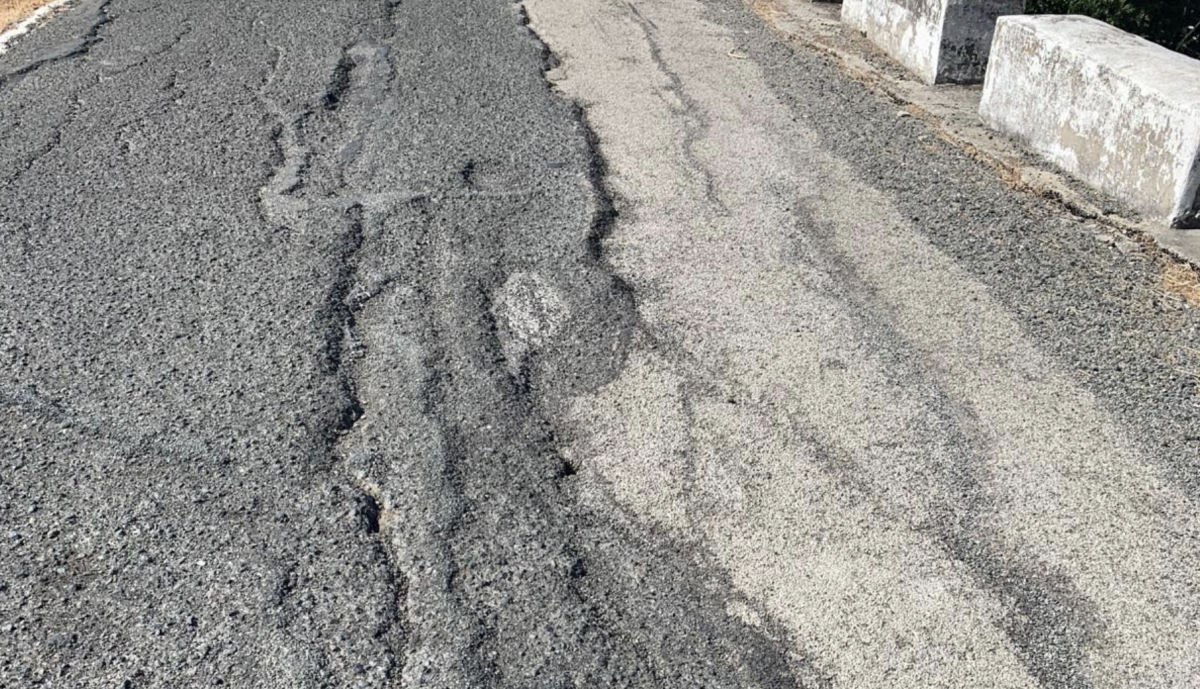 Estado de la carretera Puerto Gáliz