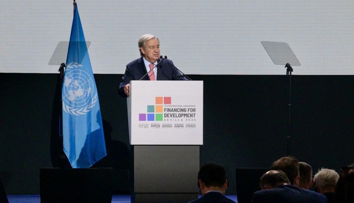 Antonio Guterres, este lunes en Sevilla.