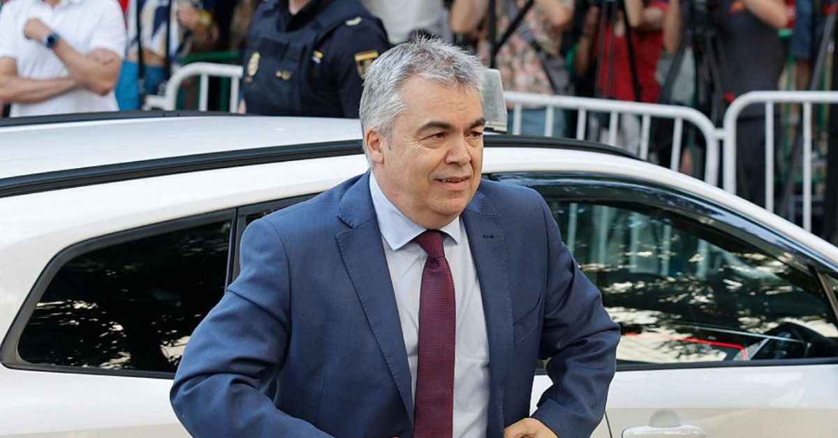 Santos Cerdán, el pasado lunes, a su llegada al Tribunal Supremo.