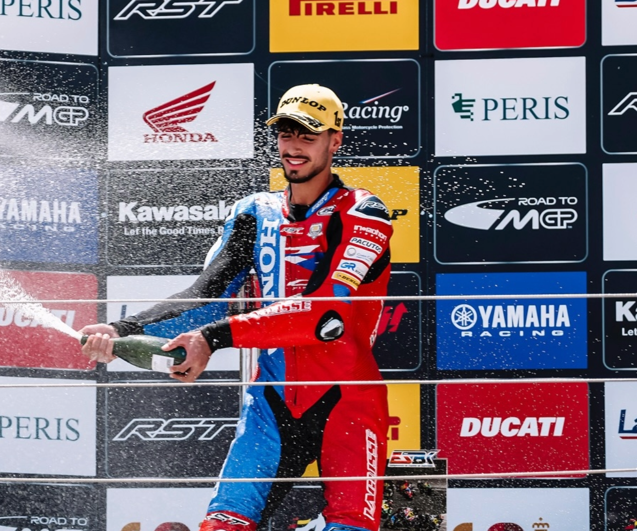 Borja Gómez en una celebración.