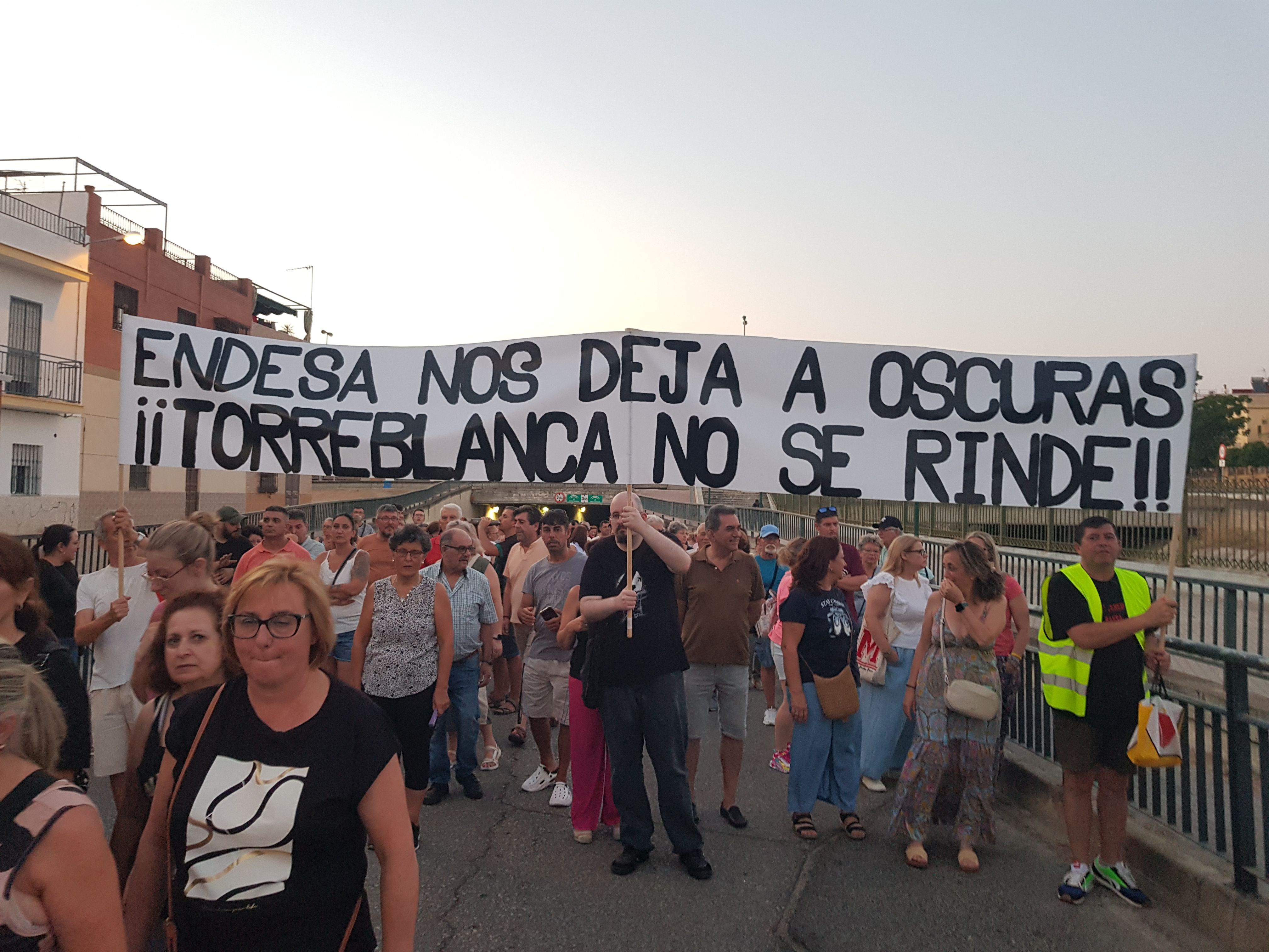 Manifestación de los vecinos de Torreblanca.