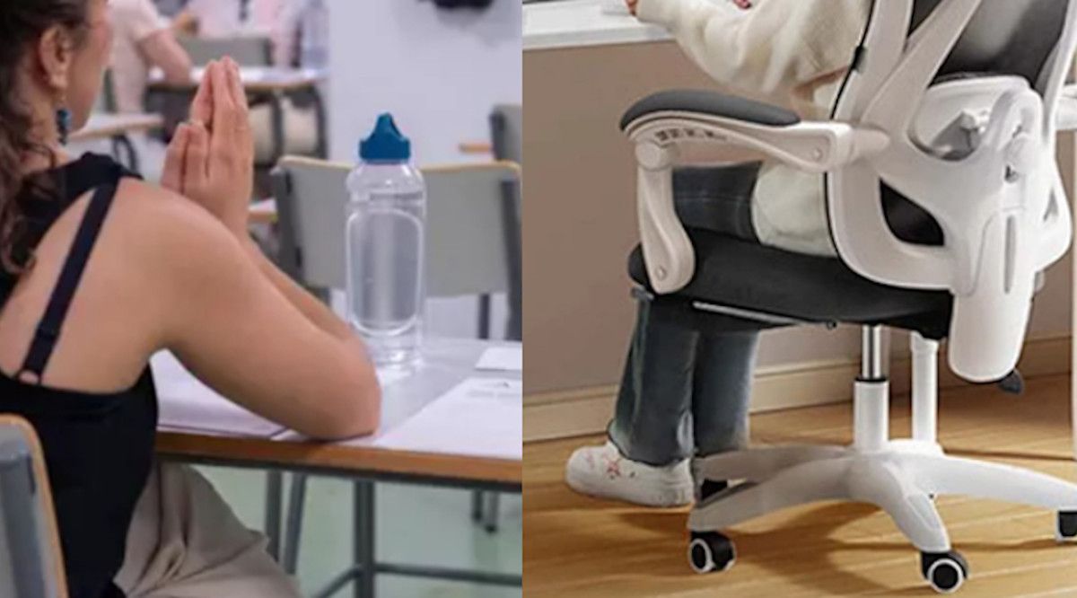 Una opositora a docente en Andalucía, con discapacidad y sin silla ergonómica.