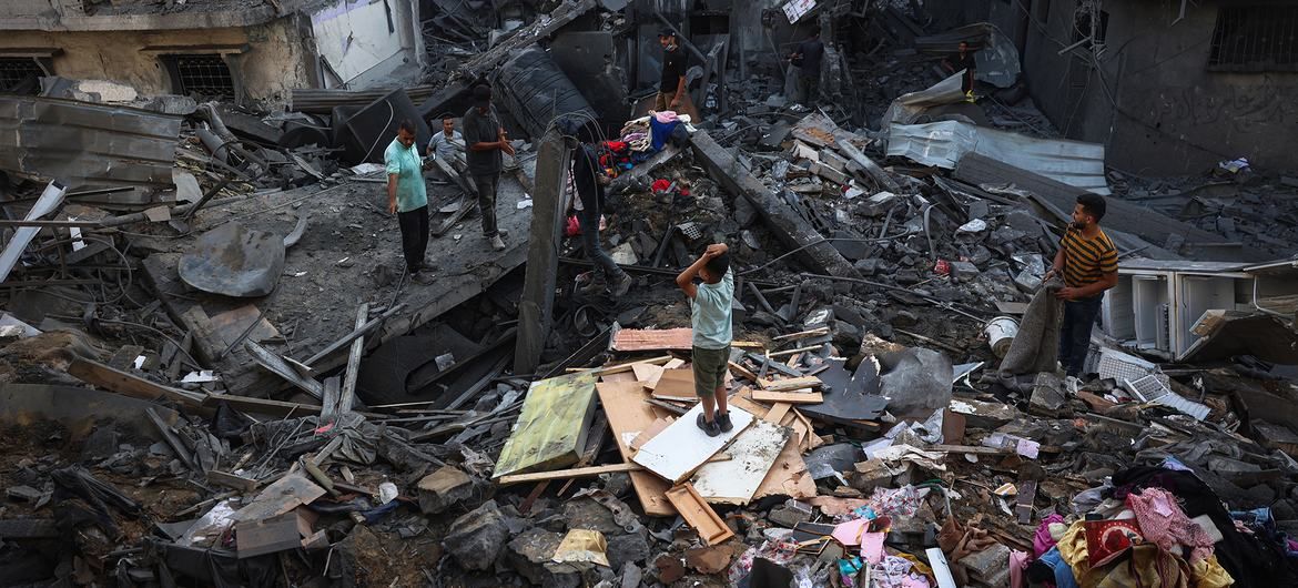 Destrucción en Gaza, en una imagen reciente.