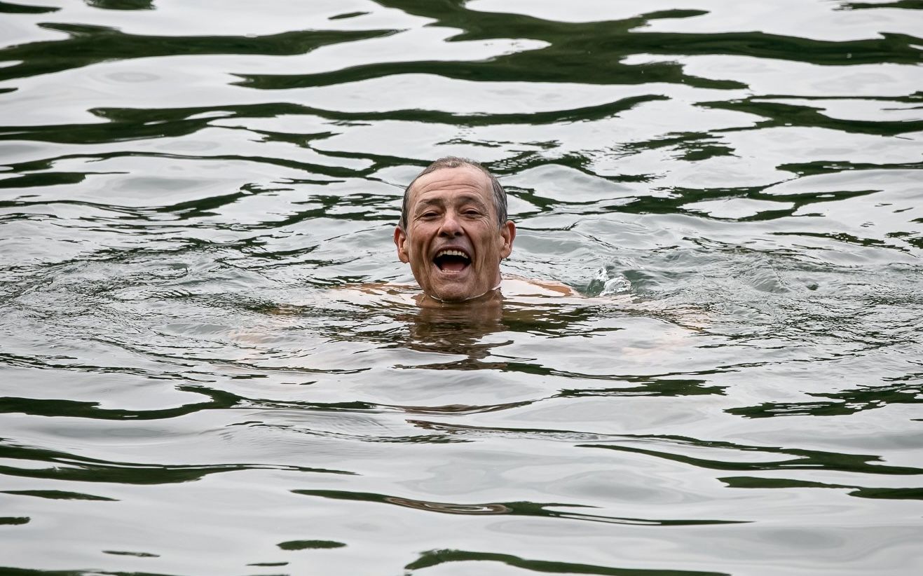 Andrés de Jerez, en una imagen de archivo, no perdía la sonrisa ni con el agua al cuello.