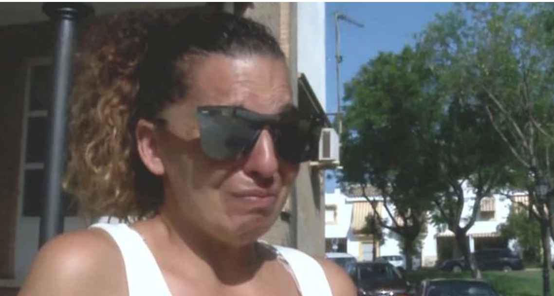 Tamara, la hermana de Michu, rota de dolor.