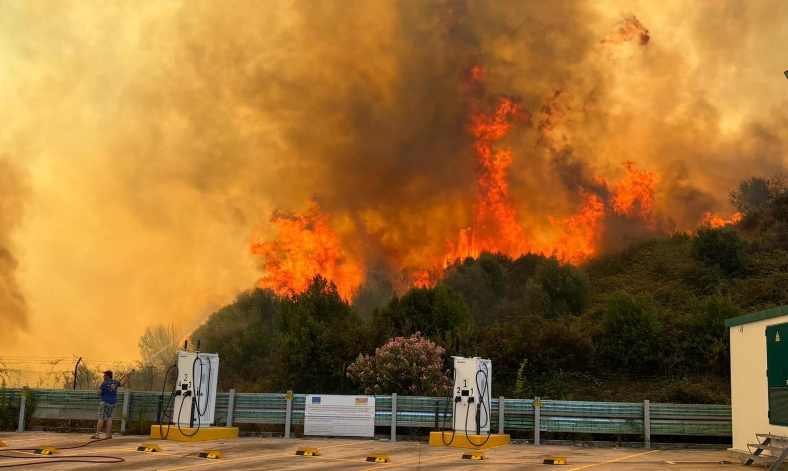 Incendio en Botafuegos, en el término de Algeciras.