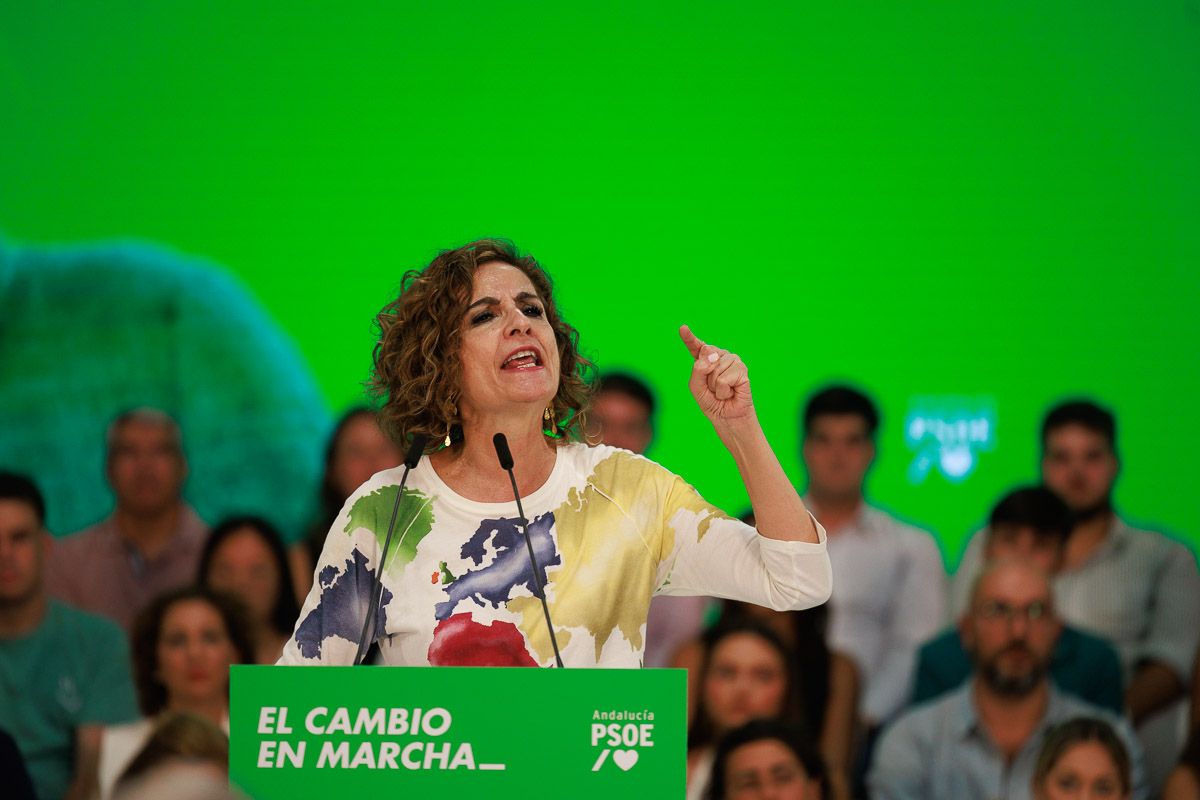 María Jesús Montero, durante el acto celebrado en Jerez.