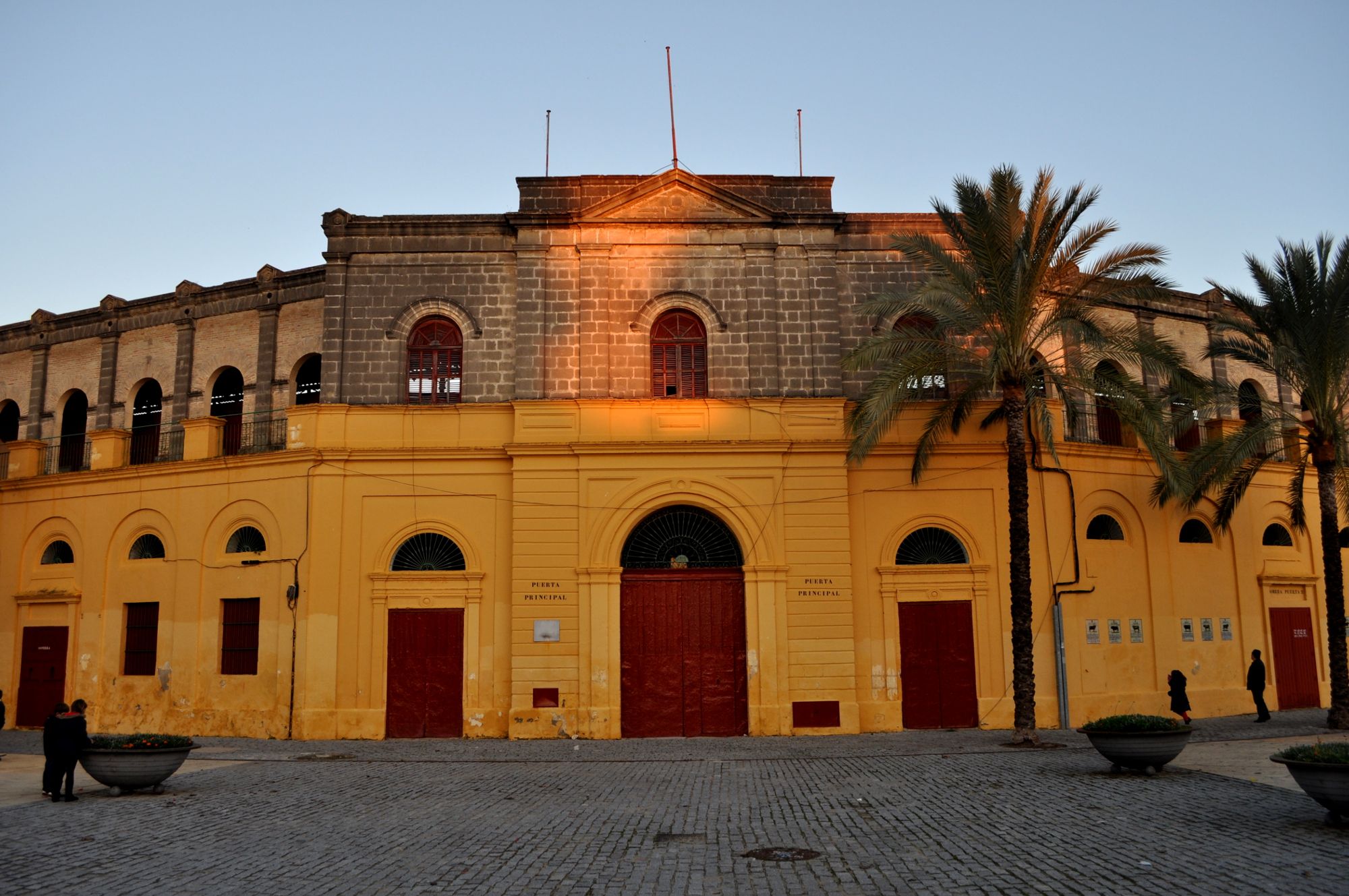 La Puerta Grande de la Plaza de Toros de Jerez, donde se ubicará el monumento a Rafael de Paula..