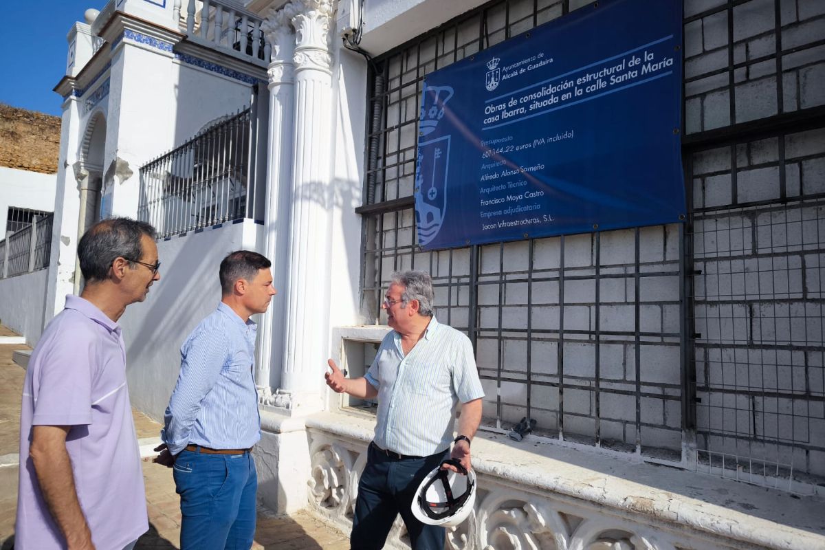 Obras en Casa Ibarra.