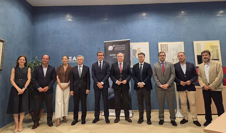Jorge Paradela, en la presentación del informe del sector aeroespacial andaluz.