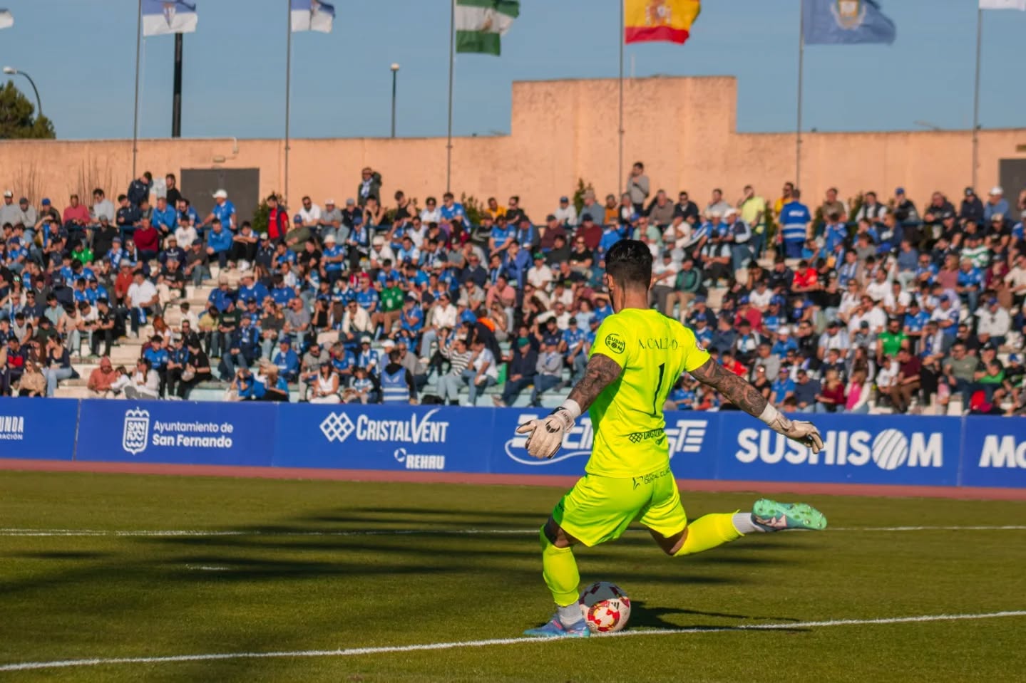 El estadio de Bahía Sur, en San Fernando.