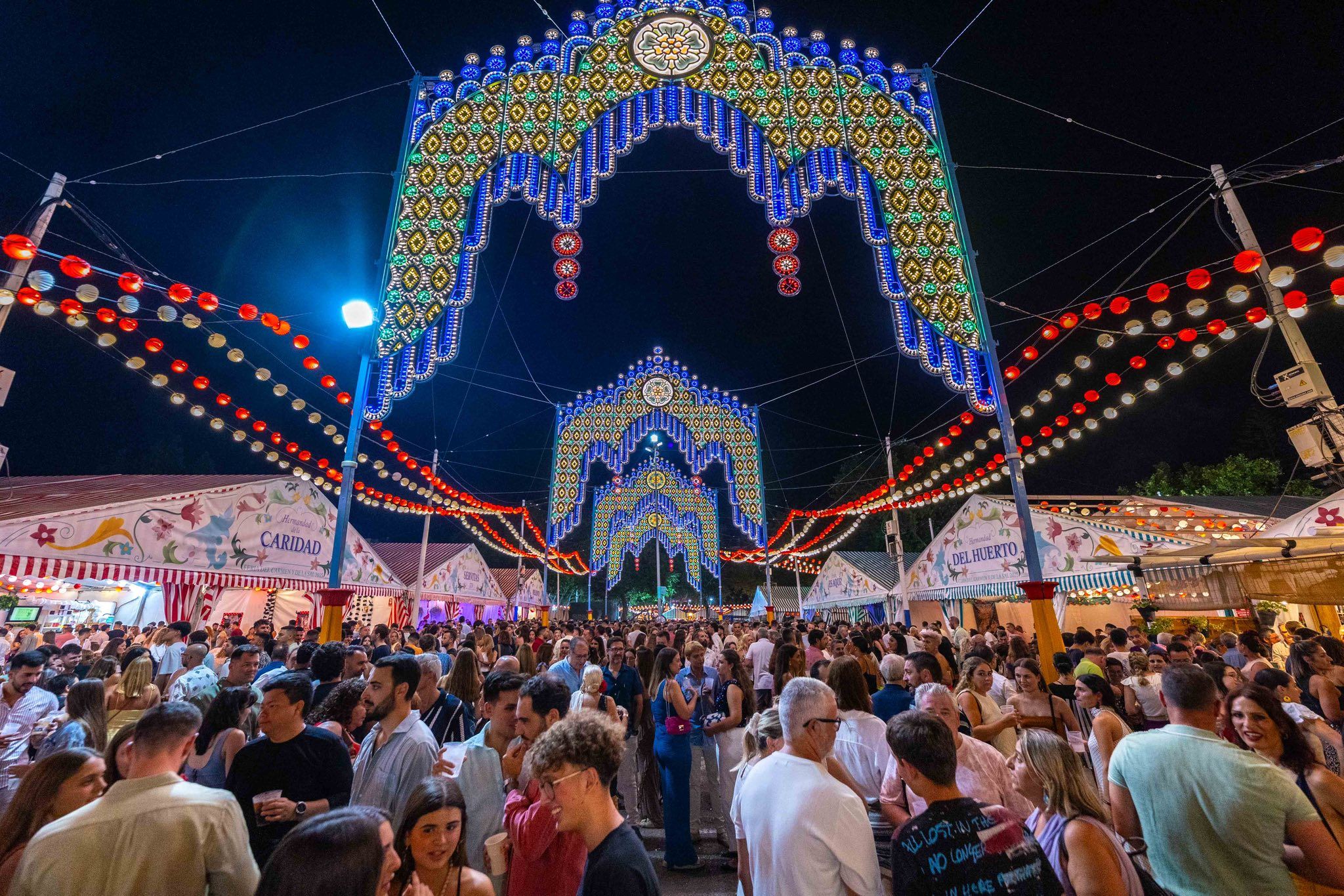 Masiva afluencia de visitantes a la Feria del Carmen y la Sal en San Fernando, en la edición del año pasado.