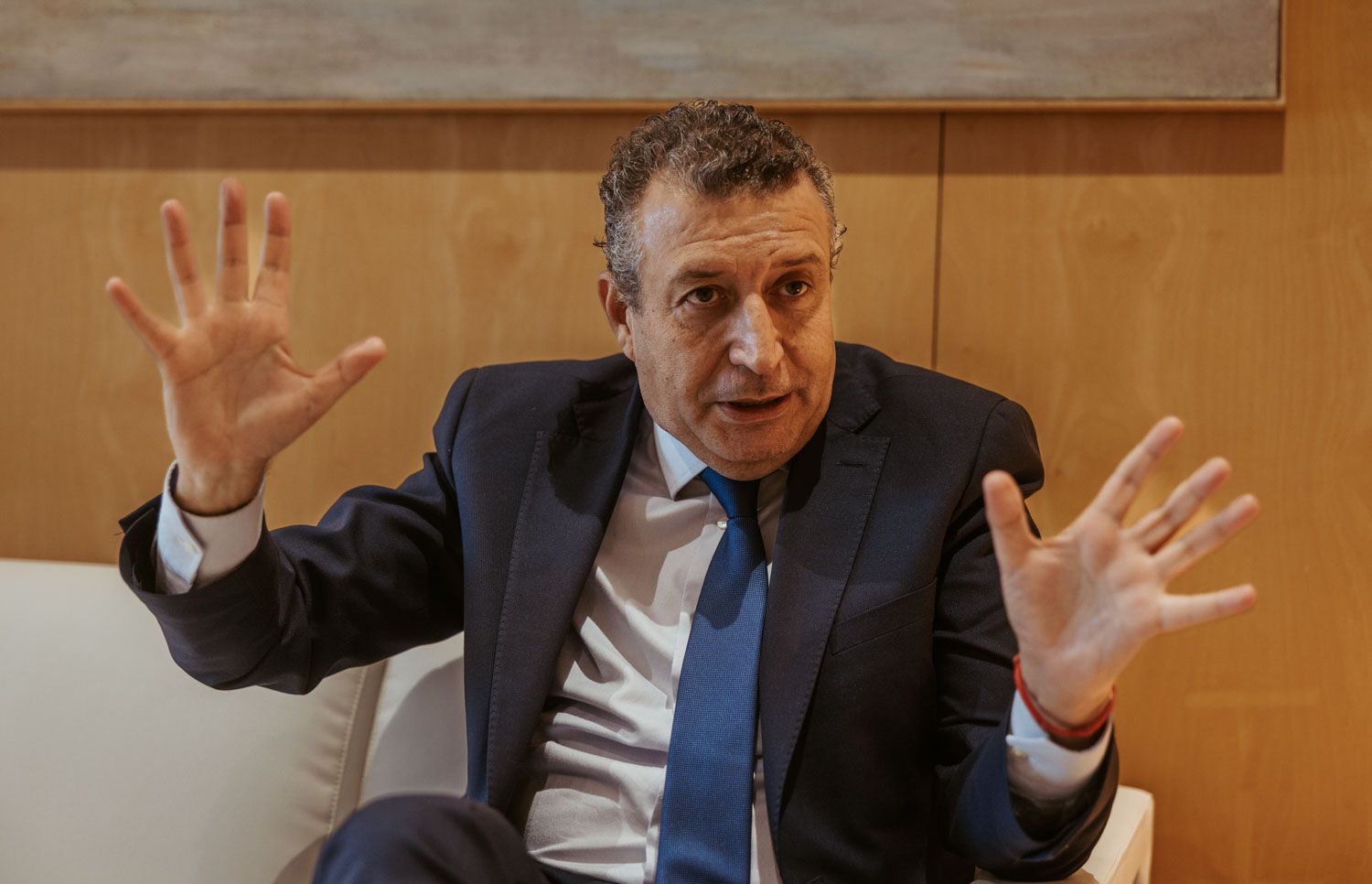 Javier Fernández, en un momento de la entrevista con lavozdelsur.es, en días pasados.