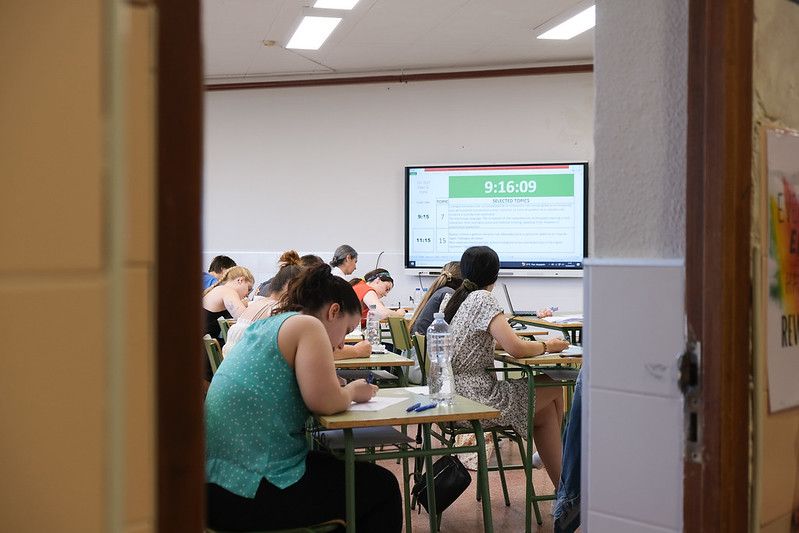 Oposiciones a docente en una imagen de archivo.