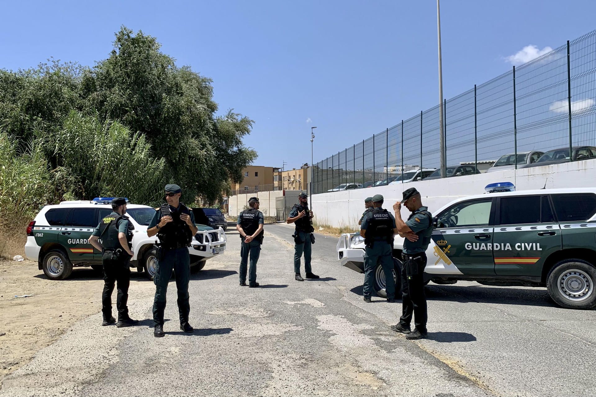 Imagen de la Guardia Civil en Mijas.