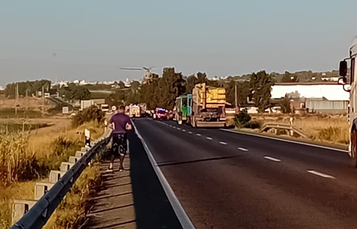 Accidente en Lebrija.