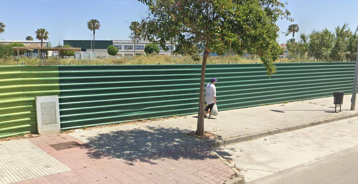 El terreno del futuro centro de salud de Rota.