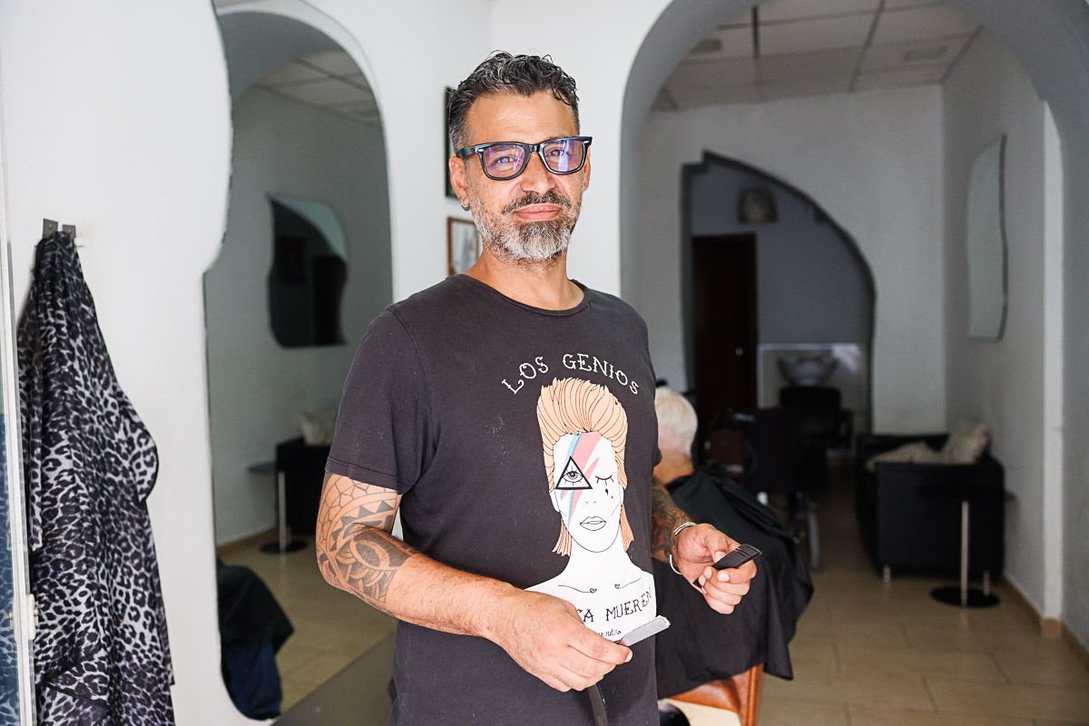 Pedro Vázquez, el peluquero de la calle Corredera.