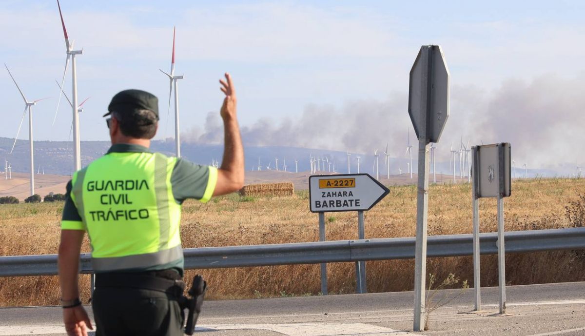 Un corte de carretera en la zona.