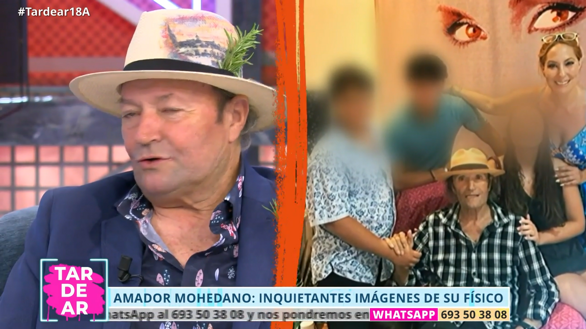 Amador Mohedano tras salir del hospital.