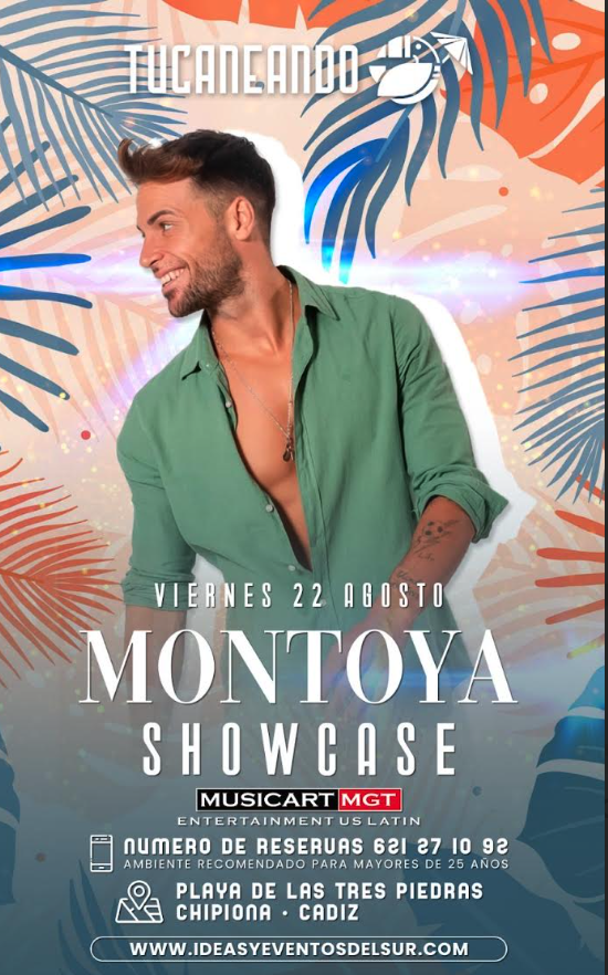 Cartel del concierto de Montoya en Chipiona