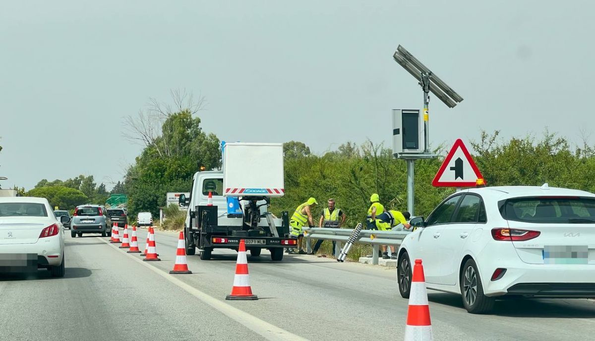 La instalación del radar.