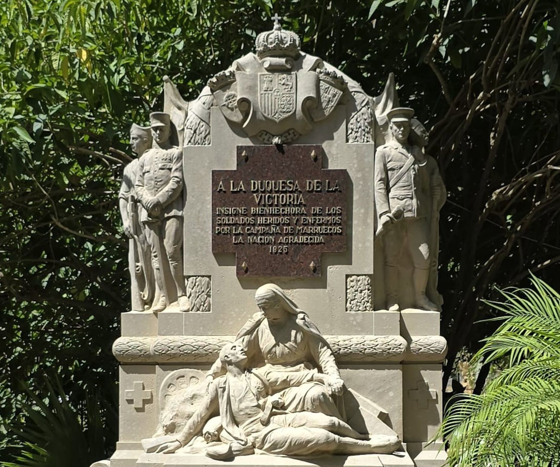 Monumento a la Duquesa de la Victoria en Cádiz.