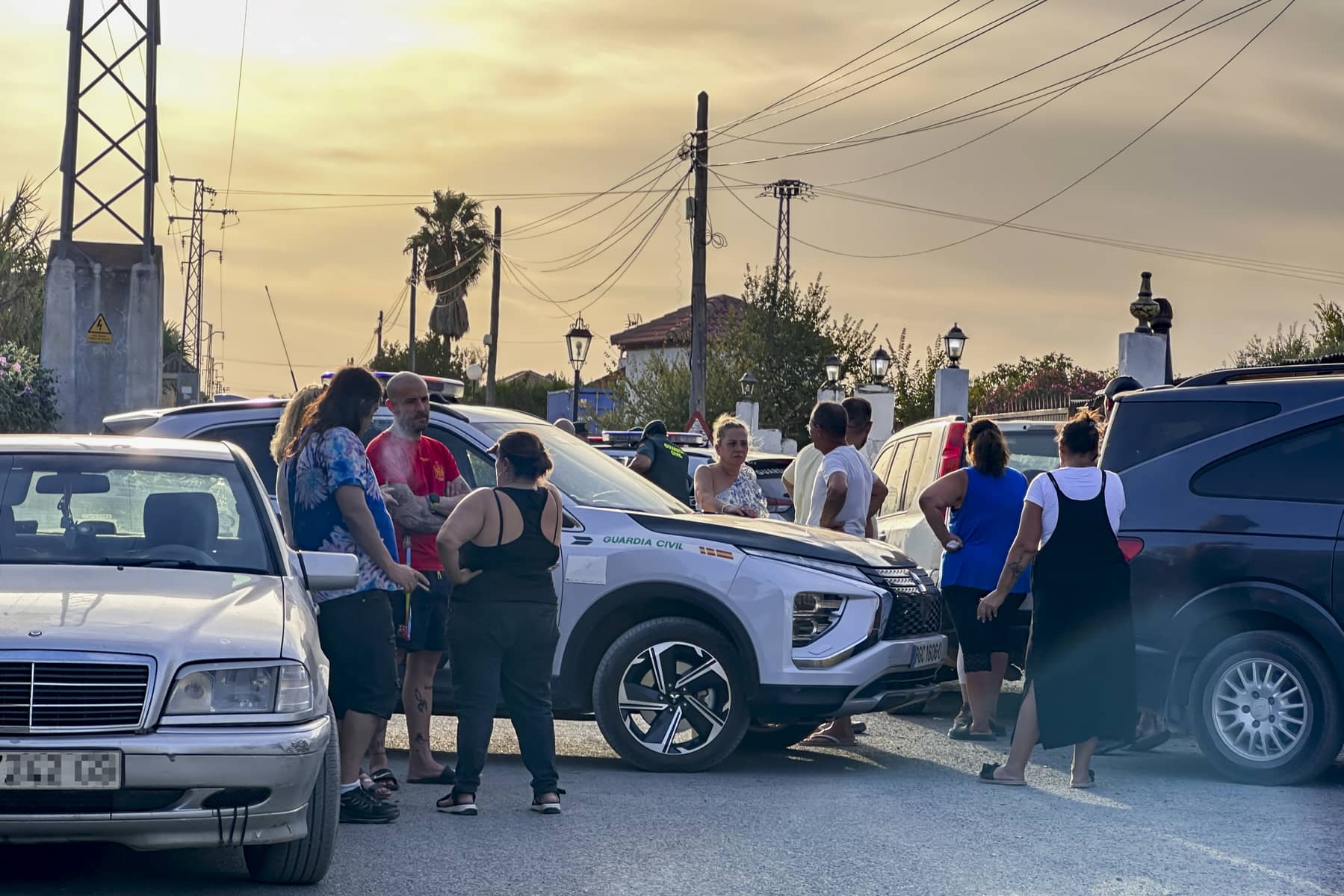 Las imágenes tras el tiroteo, con presencia de Guardia Civil.