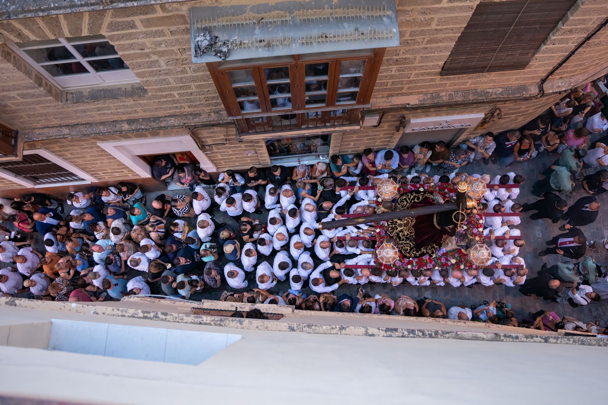 El Nazareno regresando a Santa María tras su peregrinación extramuros