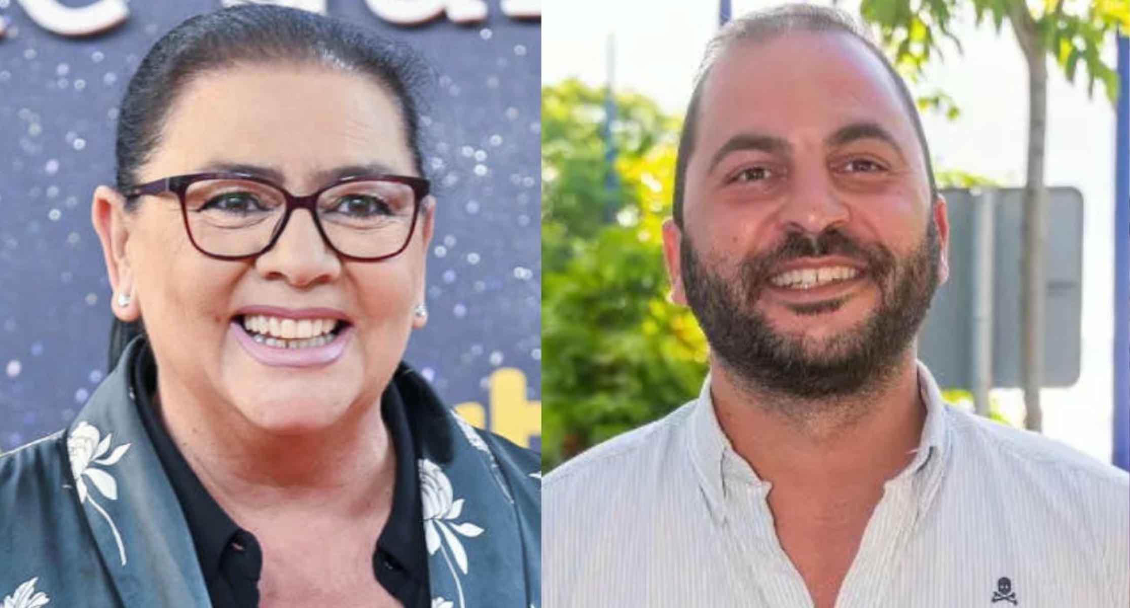 María del Monte y su sobrino, Antonio Tejado.
