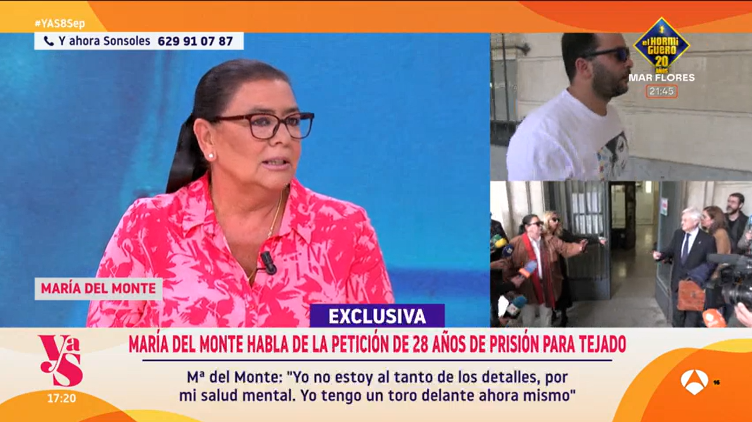 María del Monte en 'Y ahora Sonsoles'.