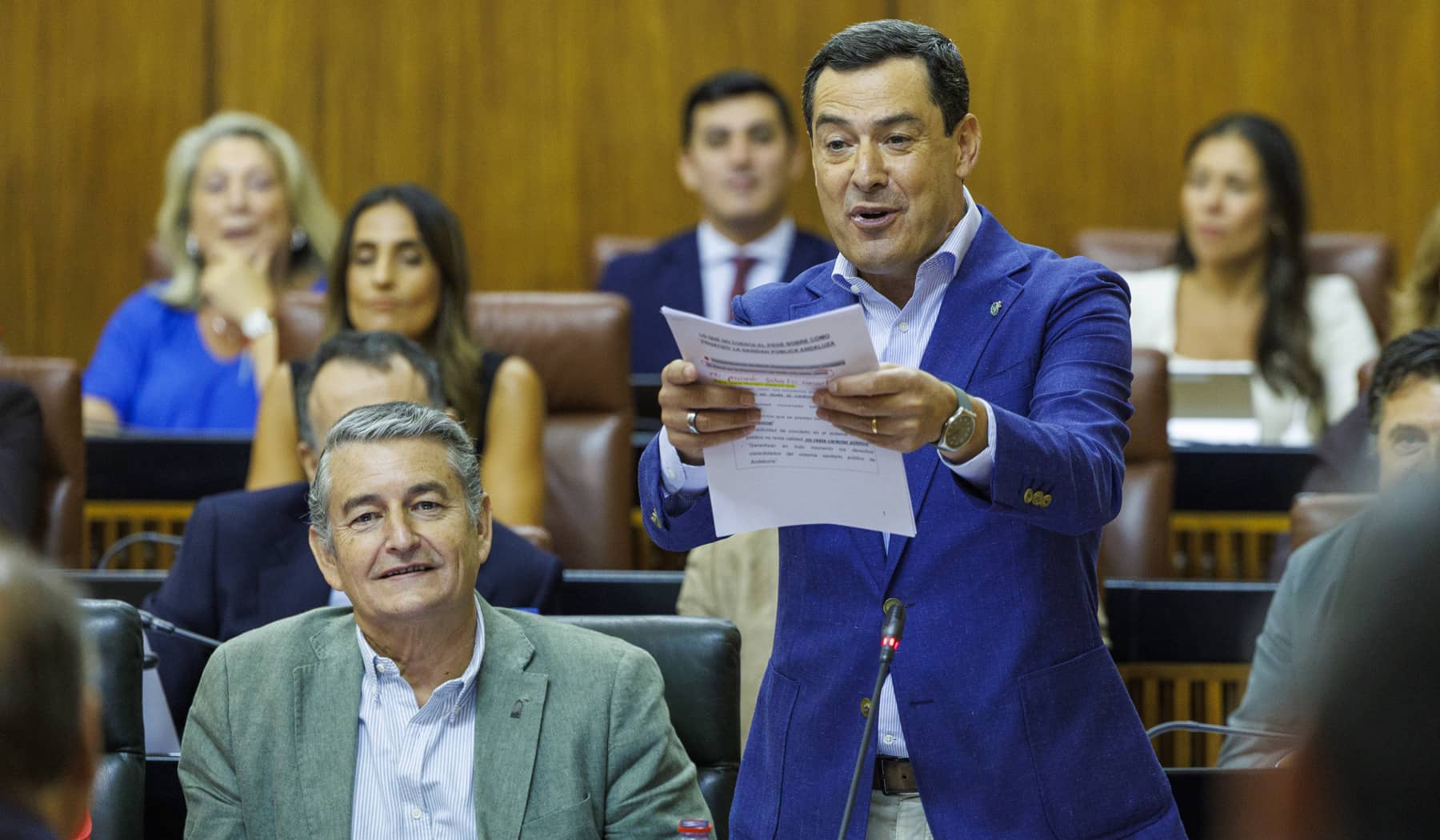 Moreno, en el Parlamento, este jueves. Moreno, en el Parlamento, este jueves.