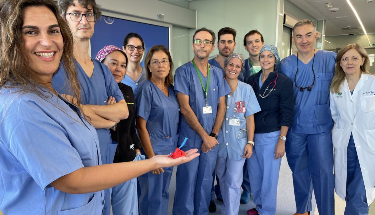 Parte del equipo de Cirugía Pediátrica y Cardiopatías del Hospital Virgen del Rocío de Sevilla.