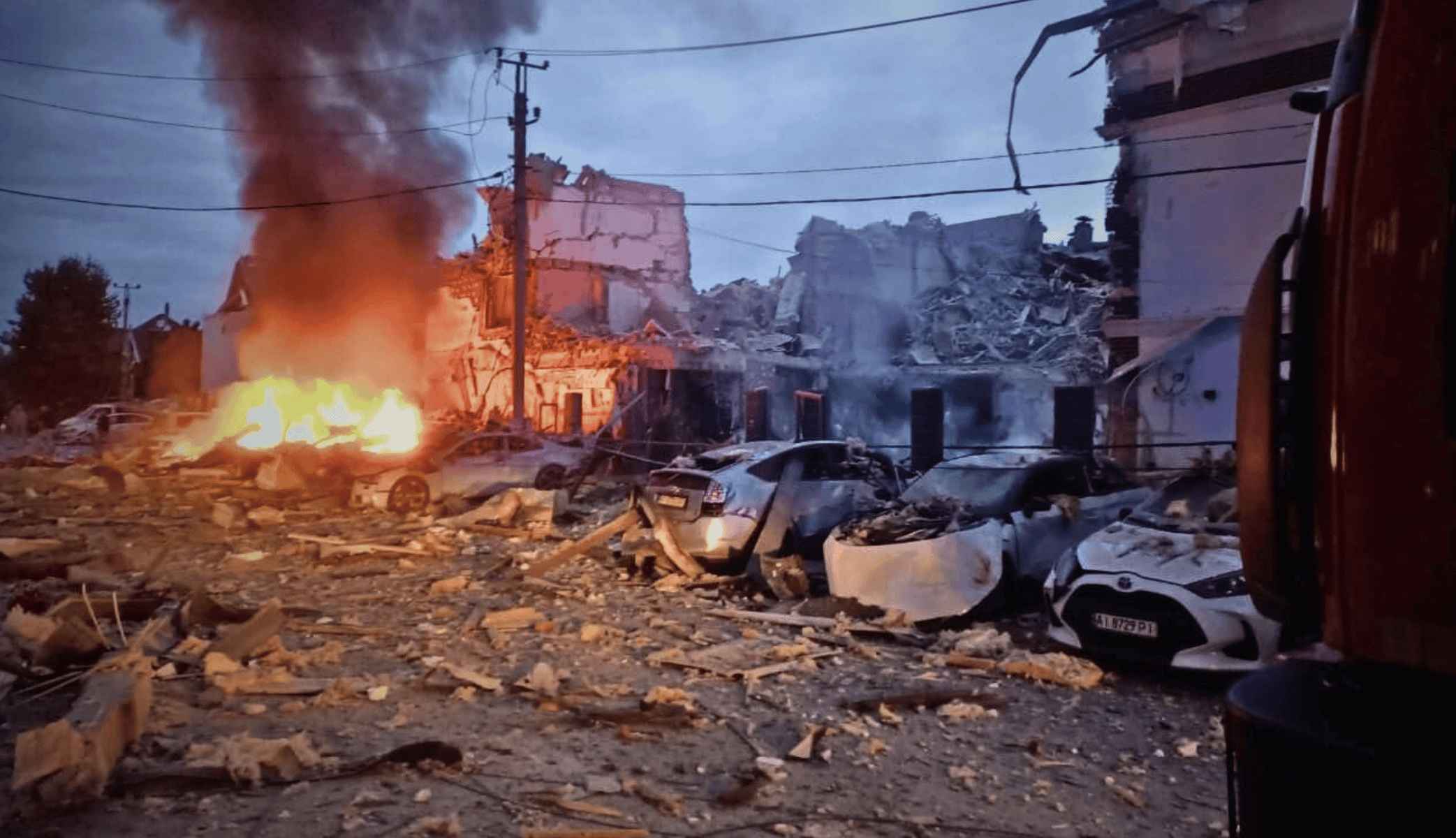 Kiev ha sido atacada nuevamente esta madrugada por Rusia.