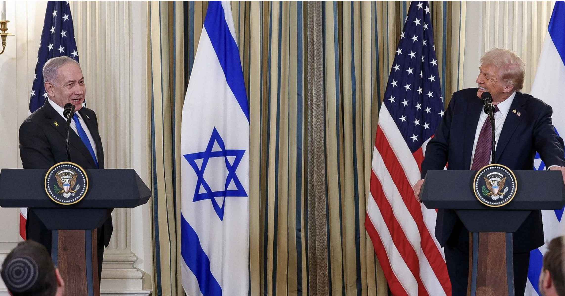 Benjamin Netanyahu y Donald Trump.