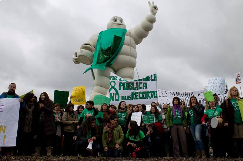 Una concentración por la educación pública, en una imagen de archivo.