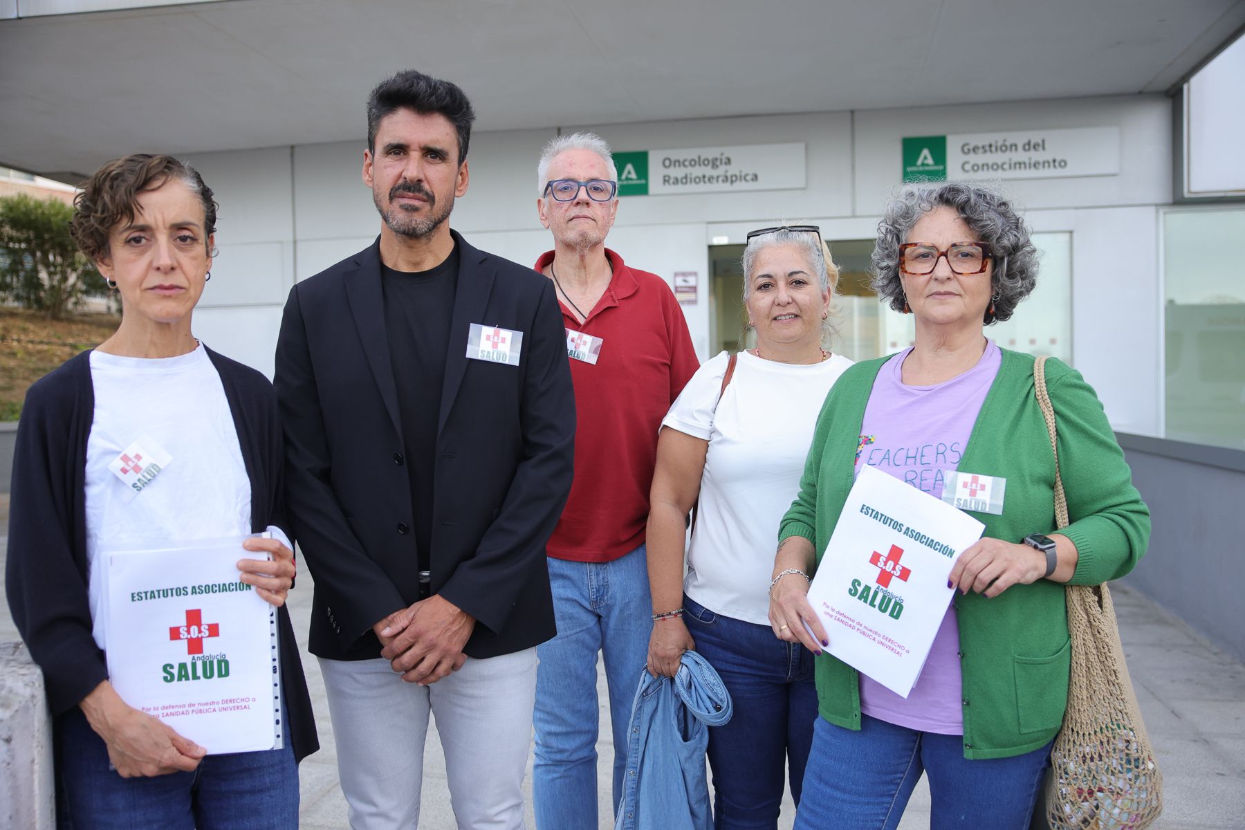 Los fundadores de la asociación SOS Salud Andalucía.