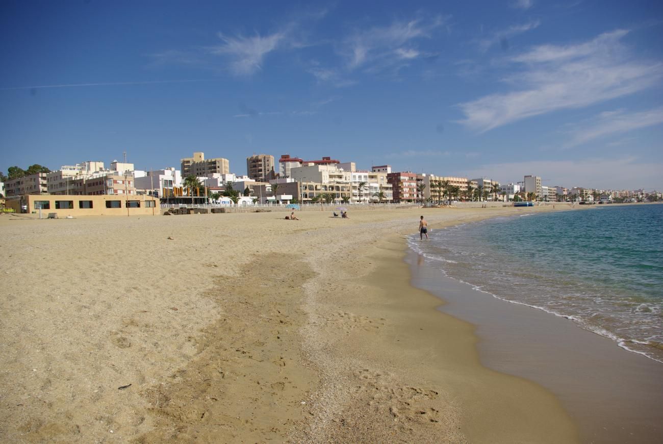 La playa de Garrucha, donde se encontró el cadáver del niño.